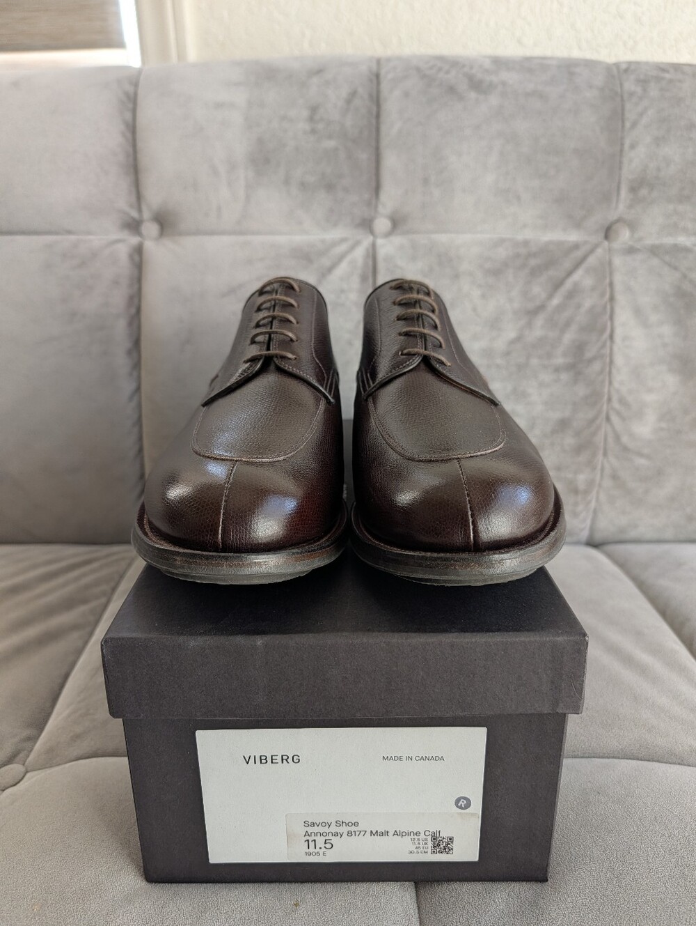 Viberg Savoy 11.5E Malt Alpine Calf 1905 Last Ridgeway Sole